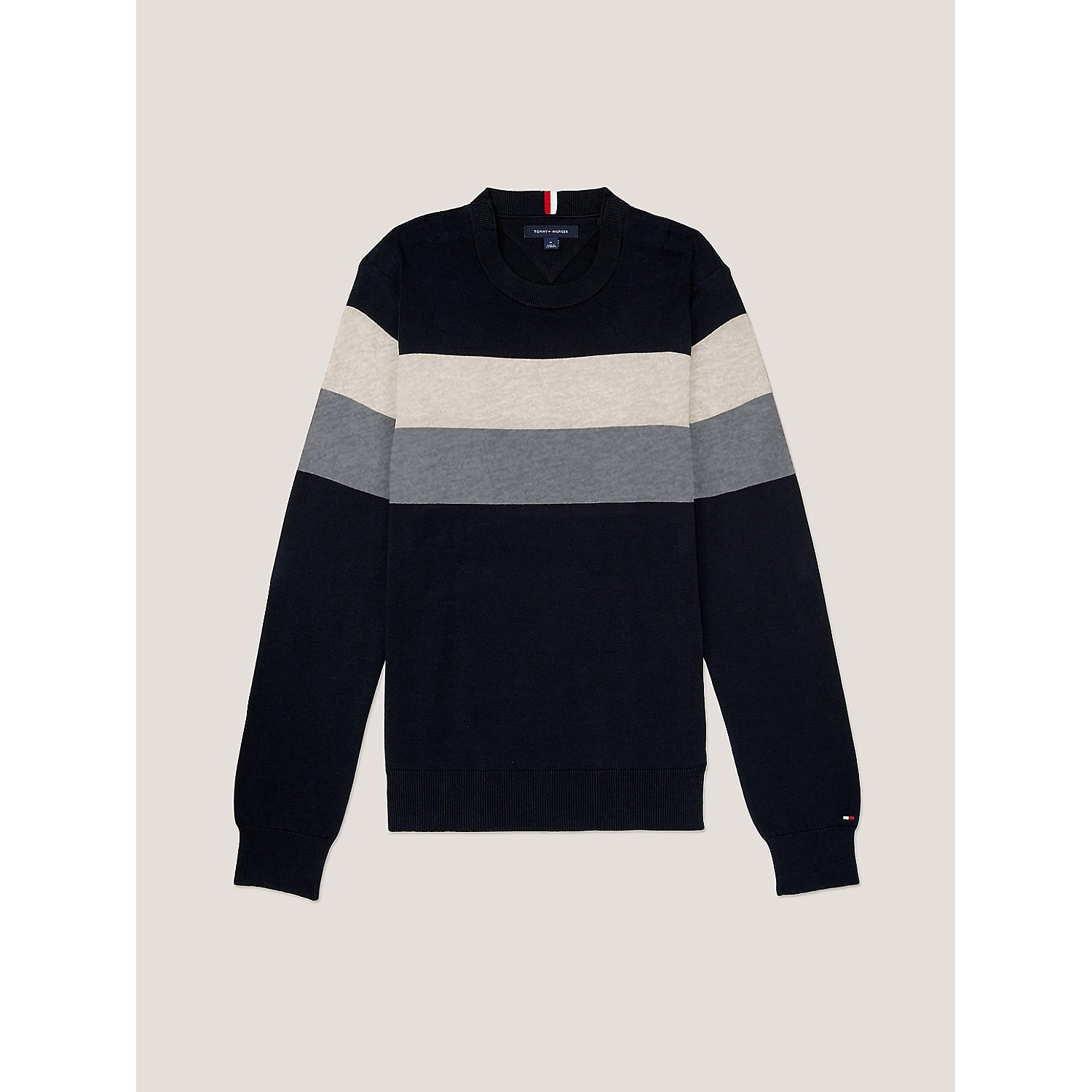 TOMMY HILFIGER Colorblock Crewneck Sweater